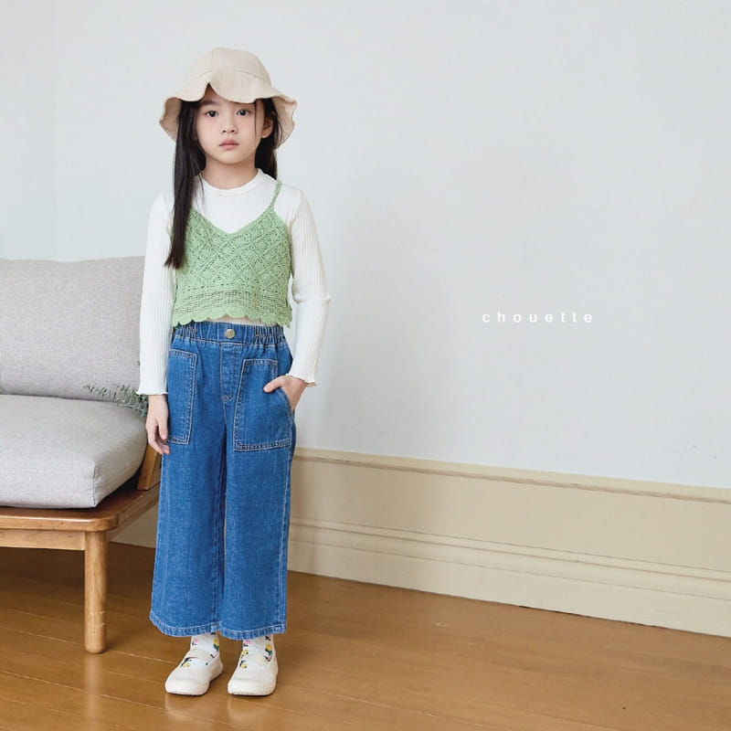 Chouette - Korean Children Fashion - #childofig - Pocket Wide Jeans - 6