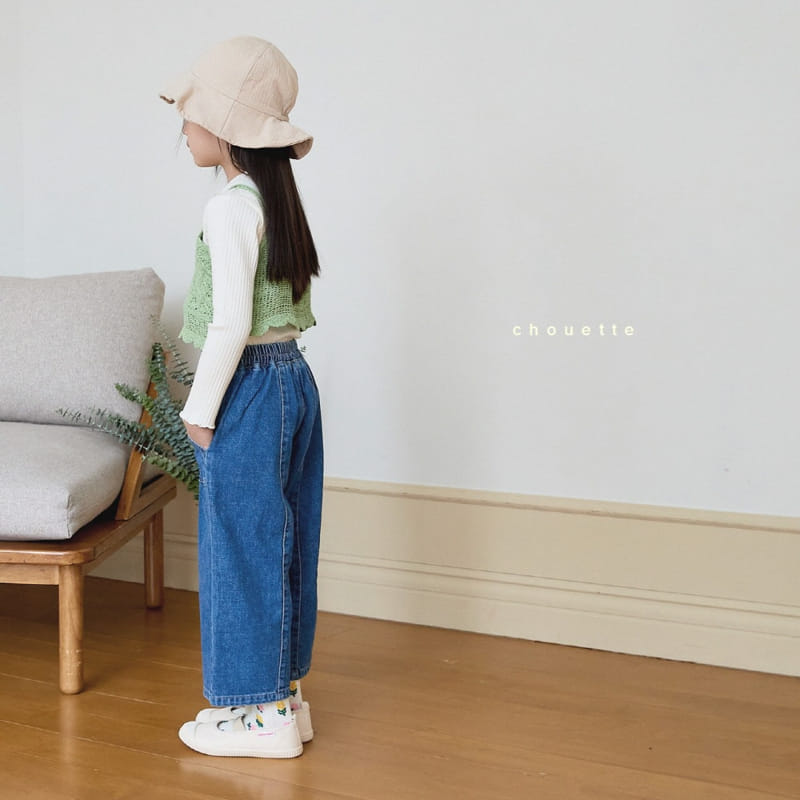 Chouette - Korean Children Fashion - #childrensboutique - Pocket Wide Jeans - 7