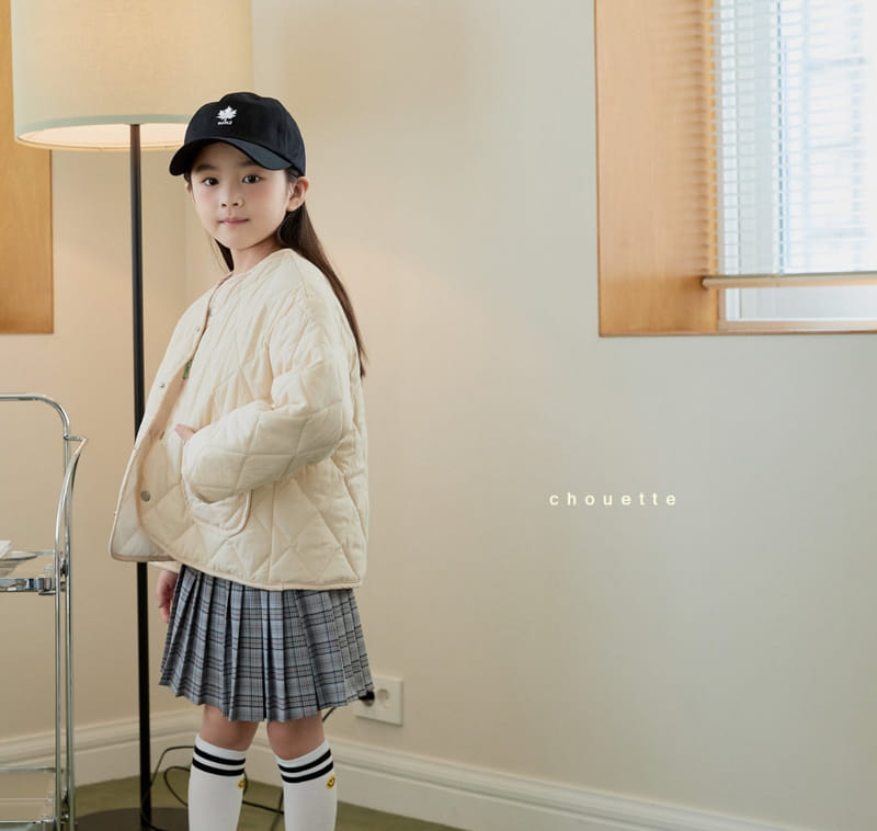 Chouette - Korean Children Fashion - #childrensboutique - Milk Tea Quilting Jumper - 3