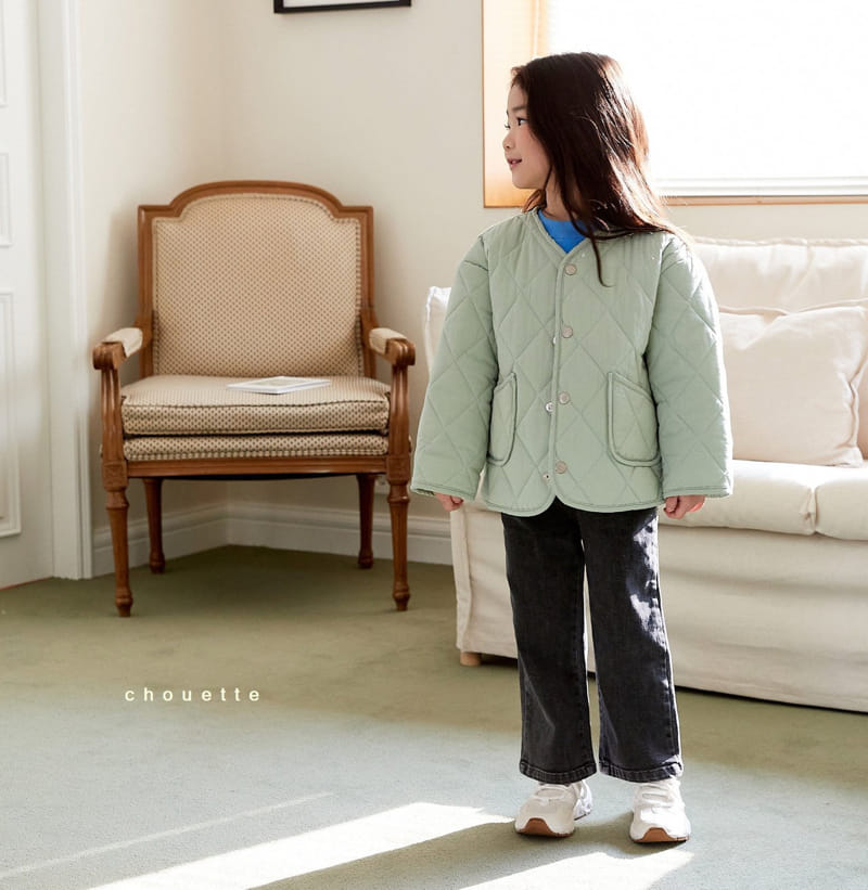 Chouette - Korean Children Fashion - #childrensboutique - Milk Tea Quilting Jumper - 4