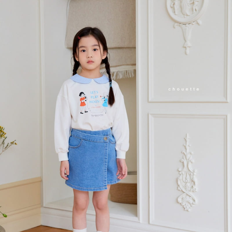 Chouette - Korean Children Fashion - #discoveringself - Denim Wrap Curot Pants - 3