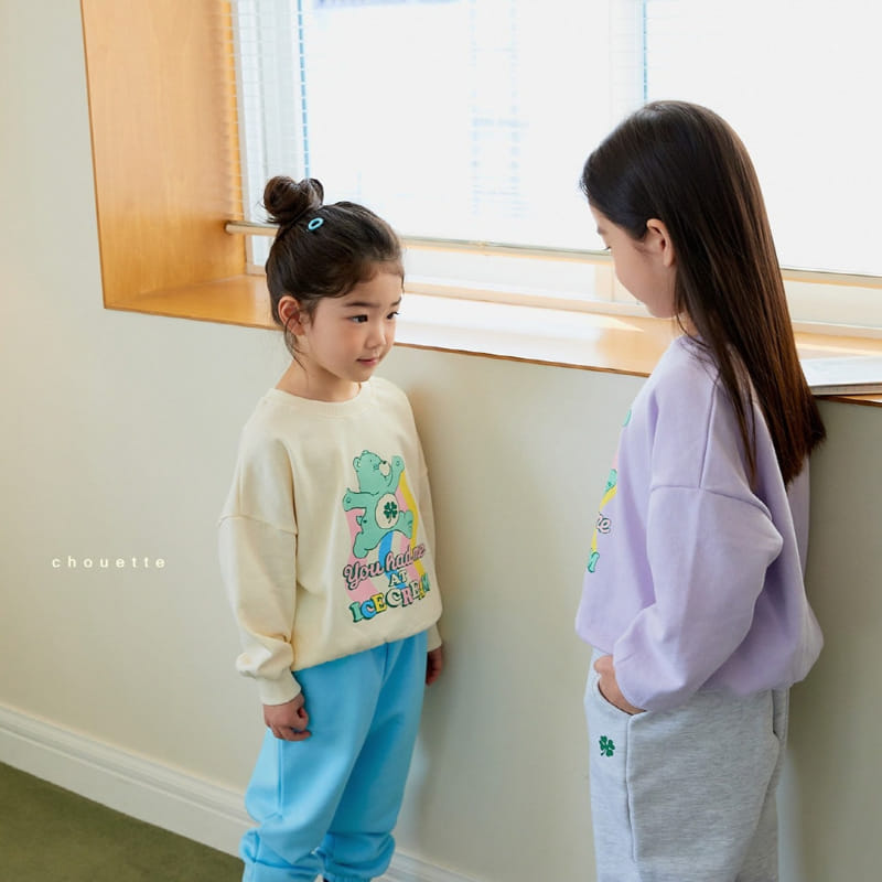 Chouette - Korean Children Fashion - #fashionkids - Cream Bear Sweatshirt - 5