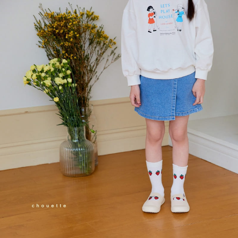 Chouette - Korean Children Fashion - #discoveringself - Denim Wrap Curot Pants - 4