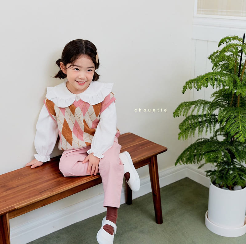 Chouette - Korean Children Fashion - #fashionkids - Argyle Knit Vest - 7