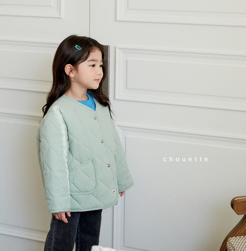 Chouette - Korean Children Fashion - #kidsstore - Milk Tea Quilting Jumper - 8