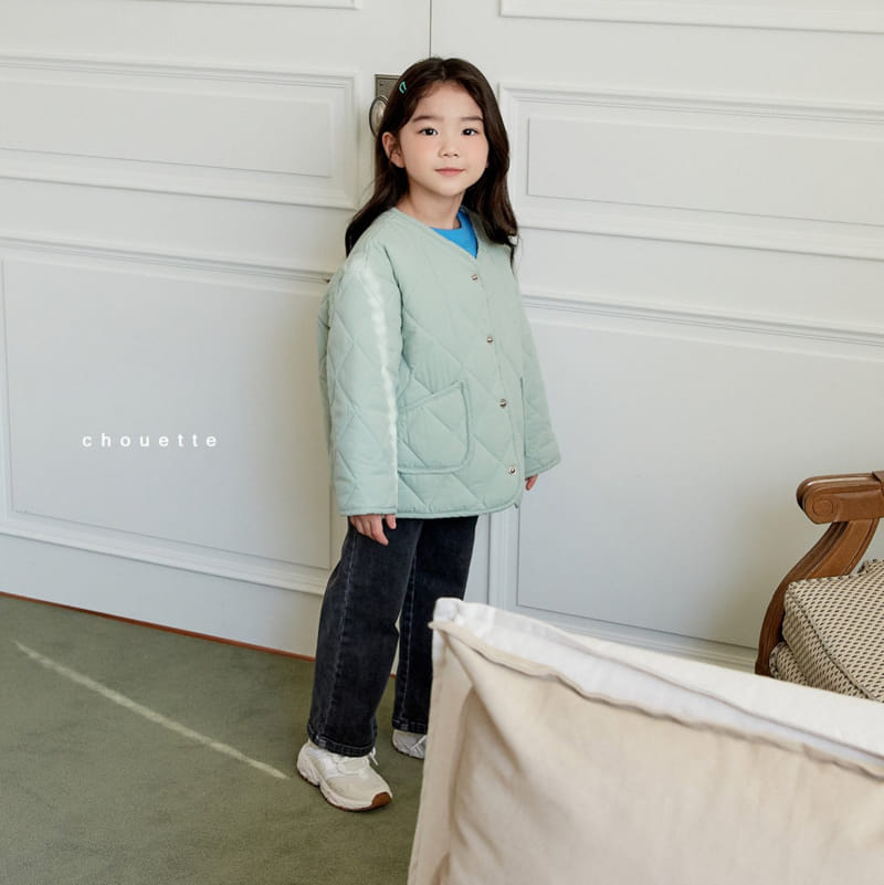 Chouette - Korean Children Fashion - #kidzfashiontrend - Milk Tea Quilting Jumper - 9