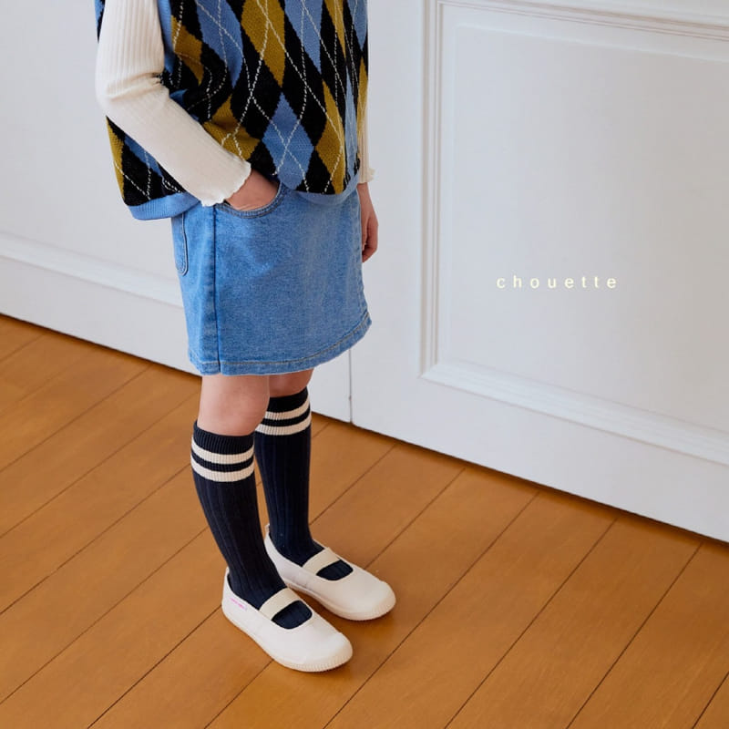 Chouette - Korean Children Fashion - #littlefashionista - Denim Wrap Curot Pants - 9