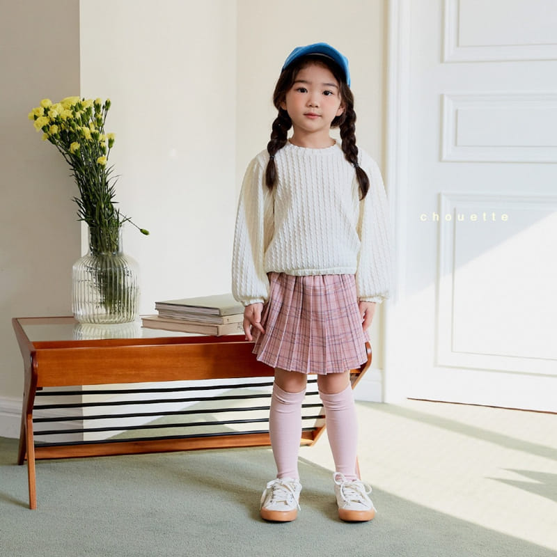 Chouette - Korean Children Fashion - #littlefashionista - Check Wrinkle Skirt - 5