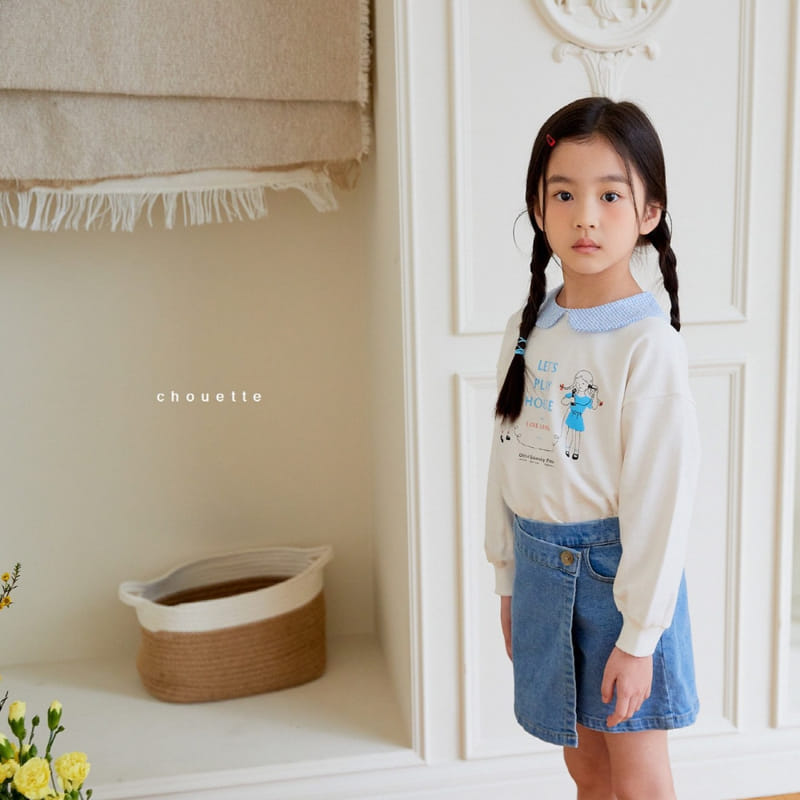 Chouette - Korean Children Fashion - #magicofchildhood - Denim Wrap Curot Pants - 10