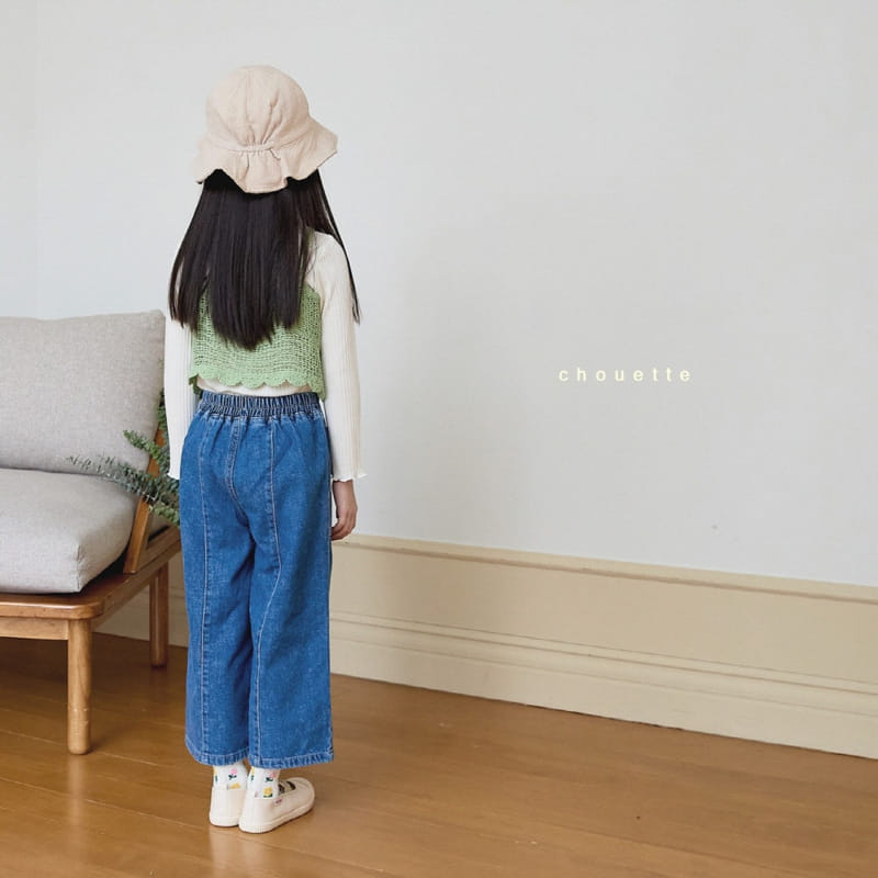 Chouette - Korean Children Fashion - #magicofchildhood - Pocket Wide Jeans - 2
