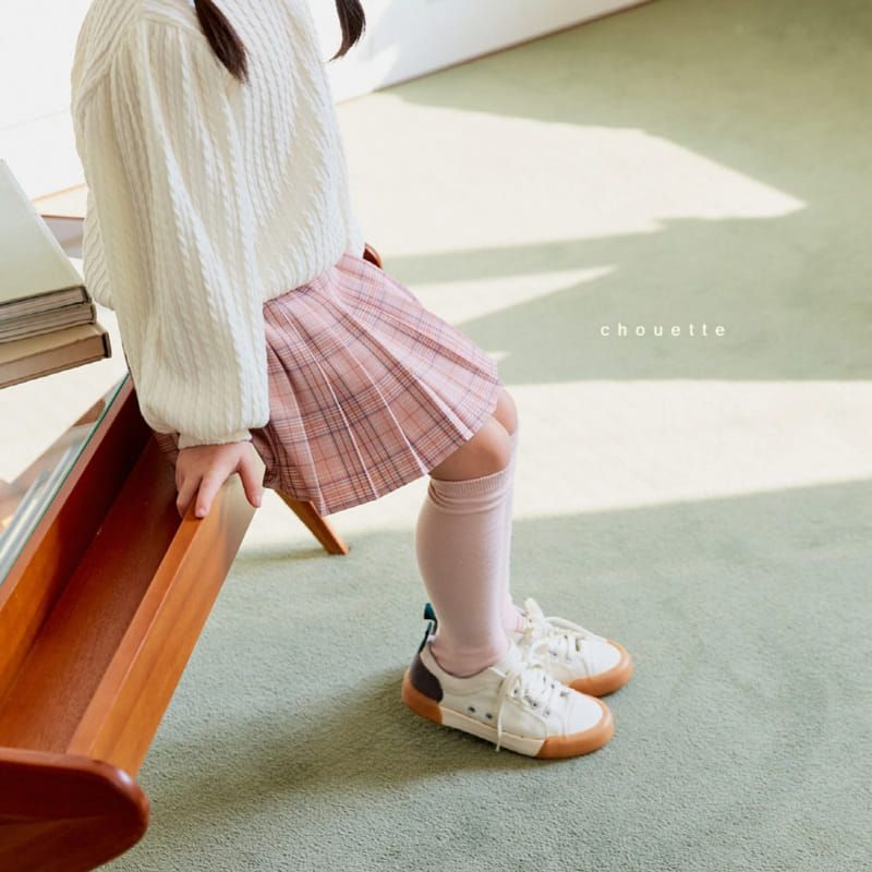 Chouette - Korean Children Fashion - #minifashionista - Check Wrinkle Skirt - 7