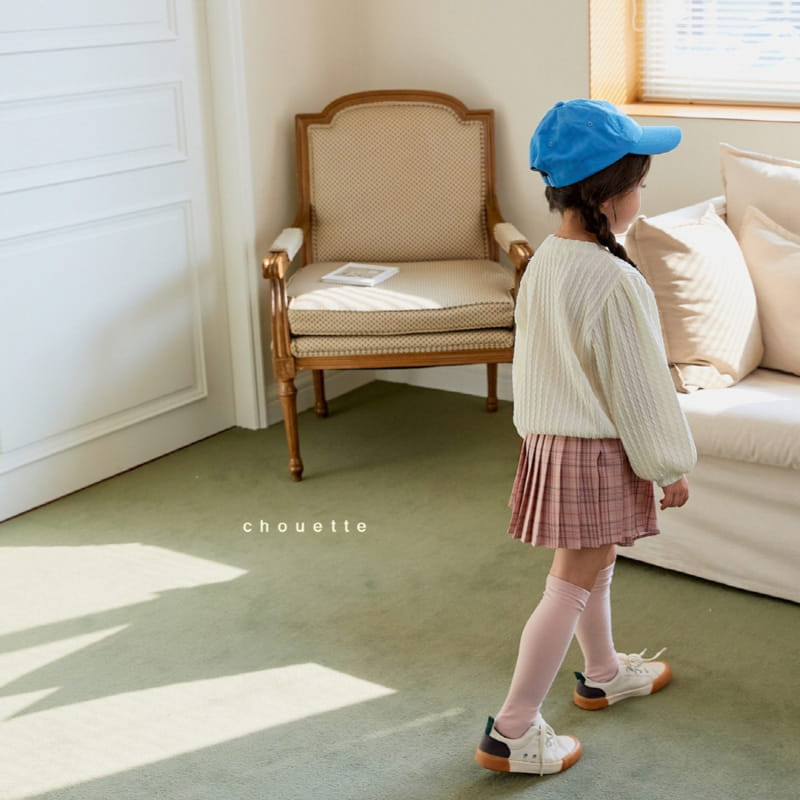 Chouette - Korean Children Fashion - #prettylittlegirls - Check Wrinkle Skirt - 8