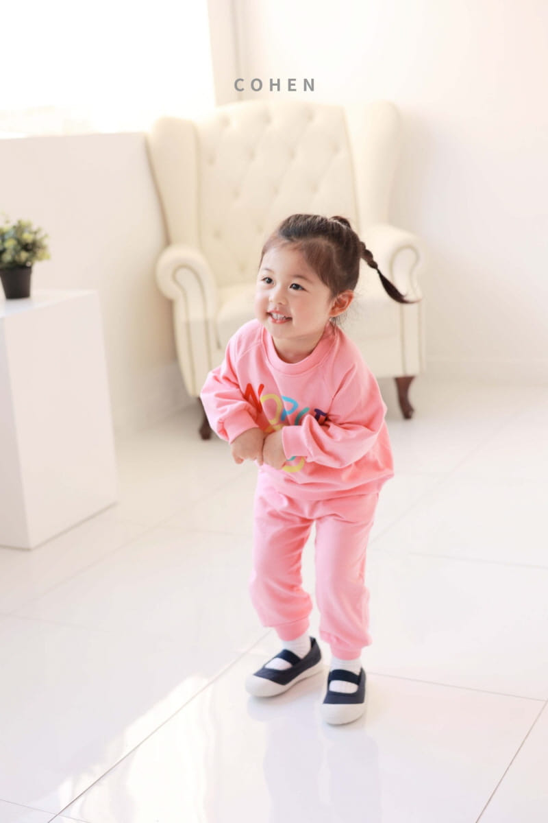 Cohen - Korean Children Fashion - #kidzfashiontrend - Smile Top Bottom Set - 4