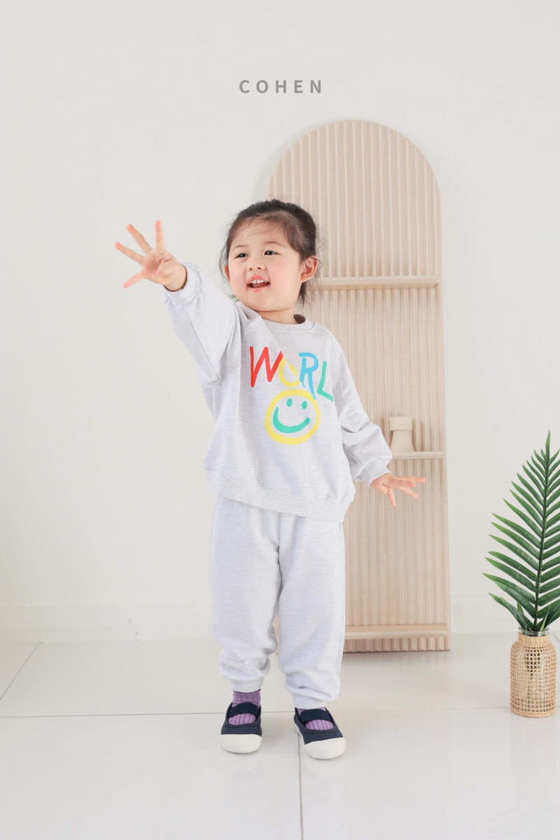 Cohen - Korean Children Fashion - #childofig - Smile Top Bottom Set - 9