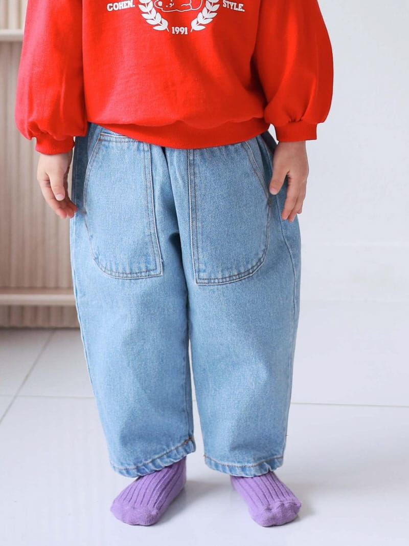 Cohen - Korean Children Fashion - #childrensboutique - Pocket Jeans - 6