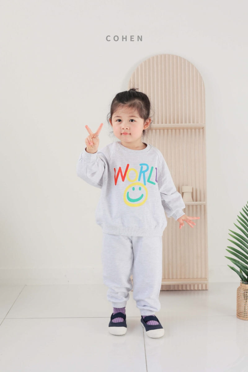 Cohen - Korean Children Fashion - #designkidswear - Smile Top Bottom Set - 12