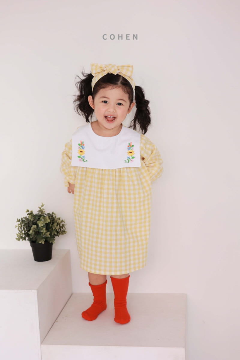 Cohen - Korean Children Fashion - #designkidswear - Check Embrodiery One-piece - 9