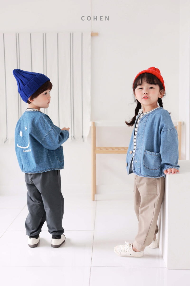 Cohen - Korean Children Fashion - #discoveringself - Smile Denim Jacket - 9