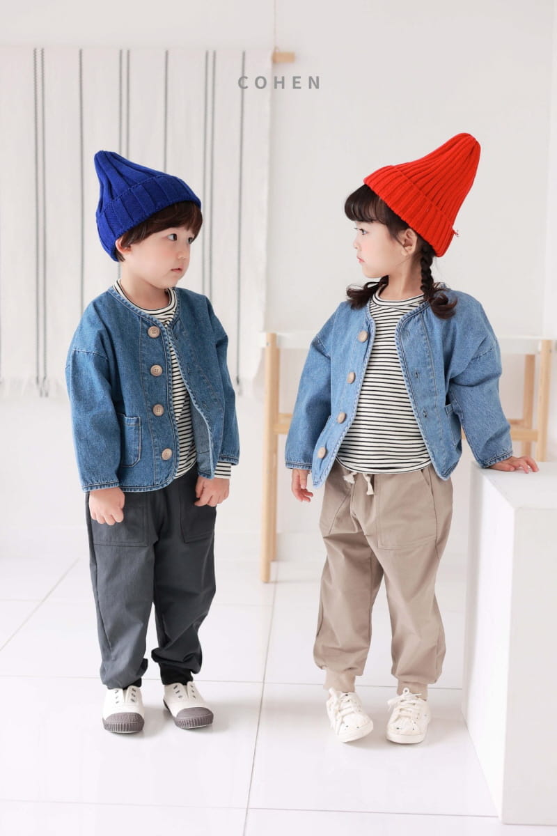 Cohen - Korean Children Fashion - #fashionkids - Smile Denim Jacket - 10