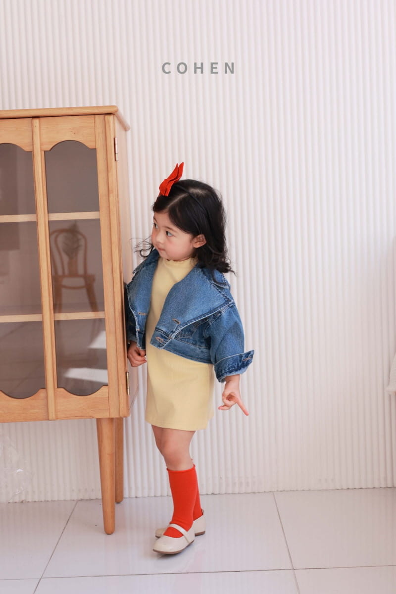Cohen - Korean Children Fashion - #discoveringself - Denim Short Jacket - 4