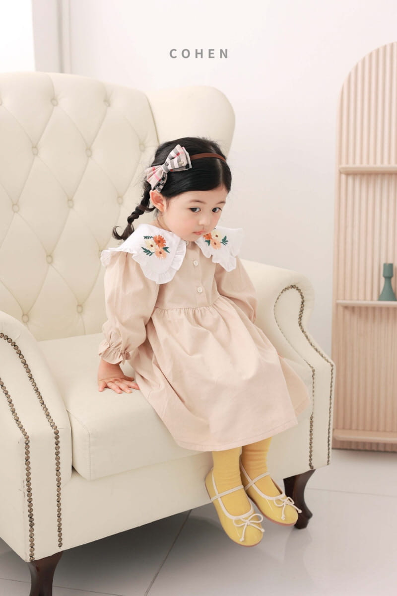 Cohen - Korean Children Fashion - #fashionkids - Embrodiery Button One-piece