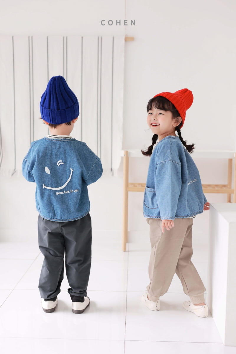 Cohen - Korean Children Fashion - #kidsshorts - Smile Denim Jacket - 11