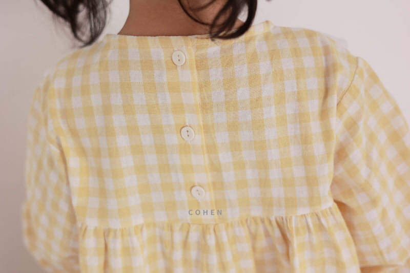 Cohen - Korean Children Fashion - #kidsshorts - Check Embrodiery One-piece - 12