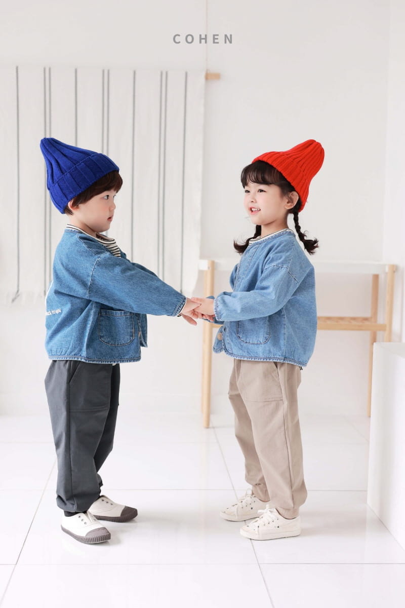 Cohen - Korean Children Fashion - #stylishchildhood - Smile Denim Jacket - 5