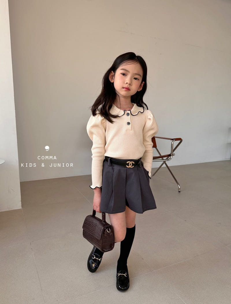 Comma - Korean Children Fashion - #Kfashion4kids - Collar Button Tee - 5