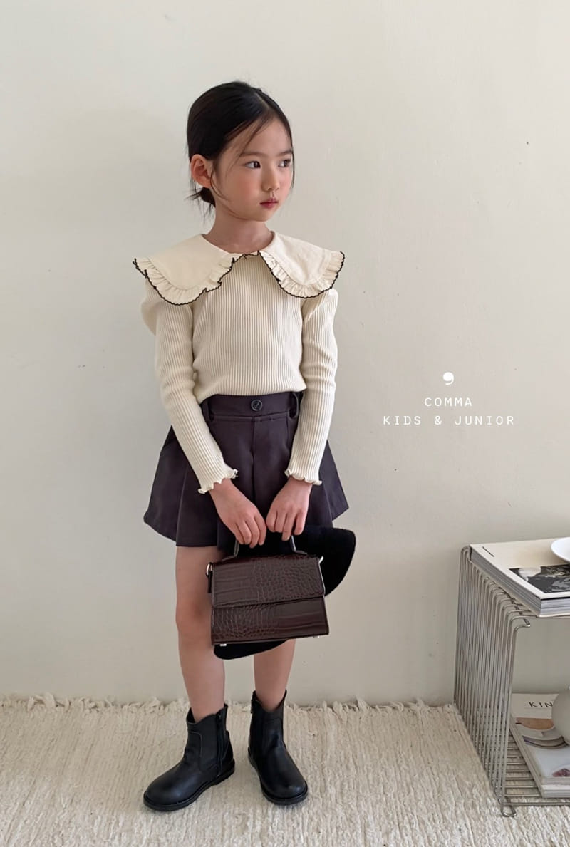 Comma - Korean Children Fashion - #Kfashion4kids - Collar Puff Tee - 10