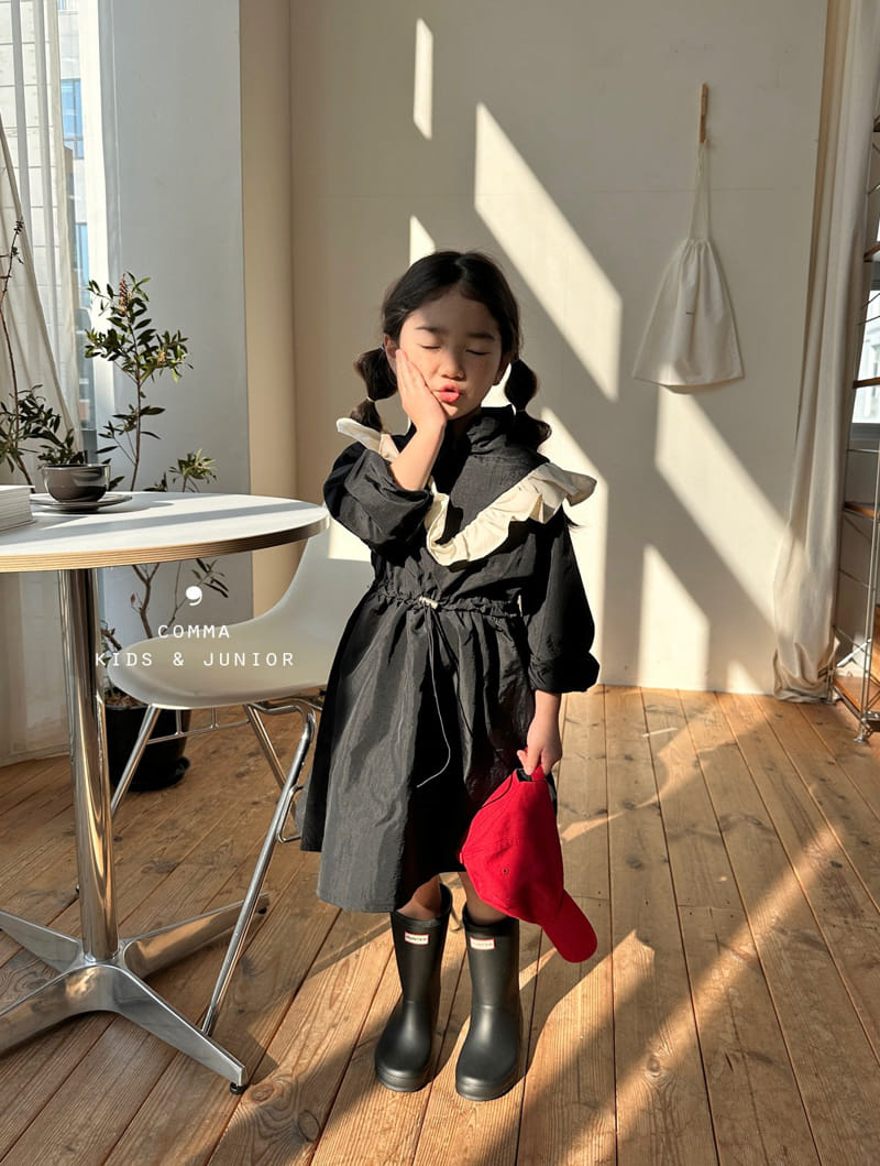 Comma - Korean Children Fashion - #Kfashion4kids - V Frill One-piece - 9