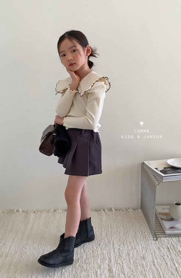 Comma - Korean Children Fashion - #Kfashion4kids - Wrinkle Skirt Pants - 7