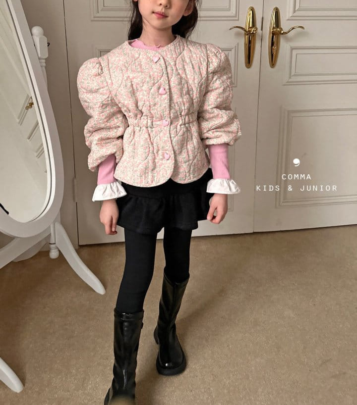 Comma - Korean Children Fashion - #kidzfashiontrend - Quilting Jacket Pink - 4