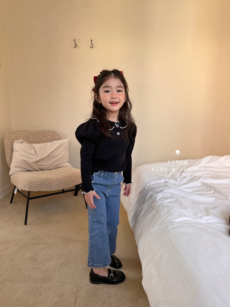 Comma - Korean Children Fashion - #childofig - Denim Bootscut Pants - 7
