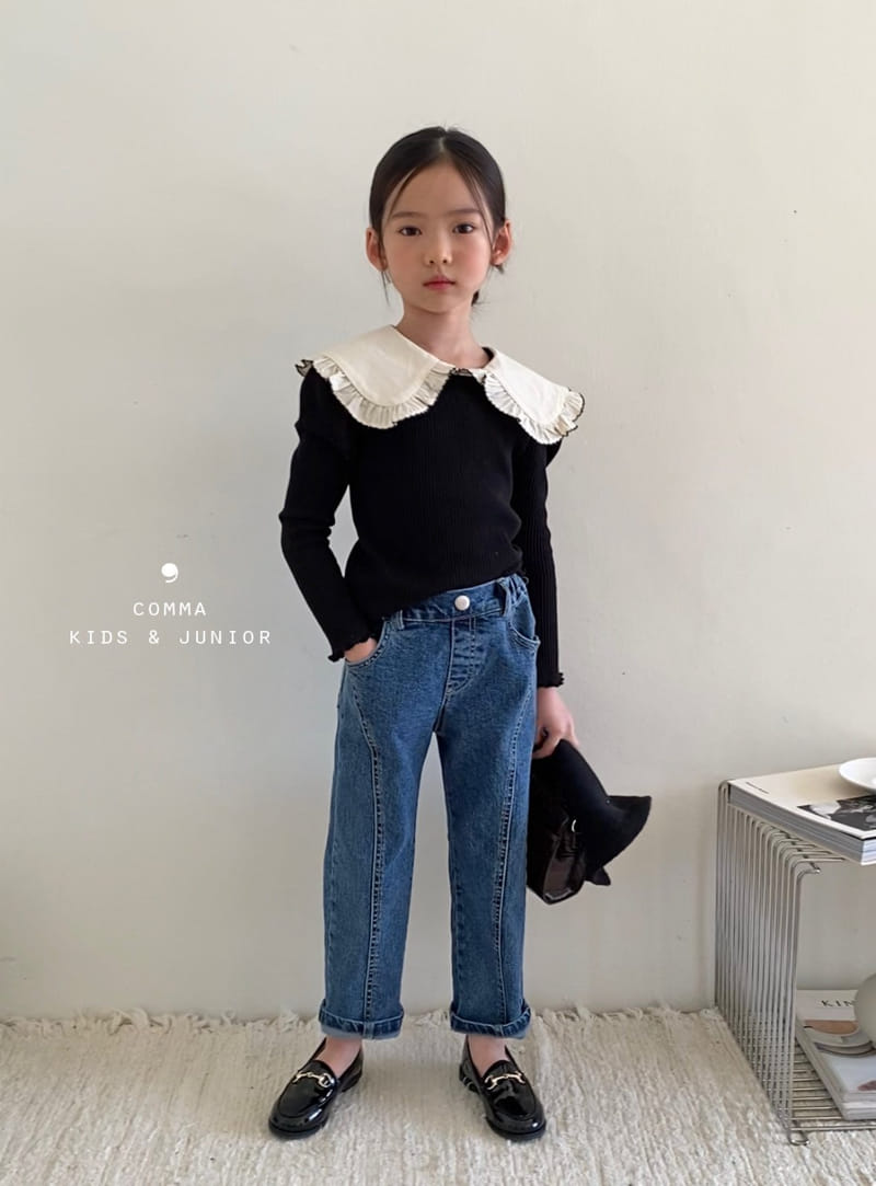 Comma - Korean Children Fashion - #childrensboutique - Slit Jeans - 7