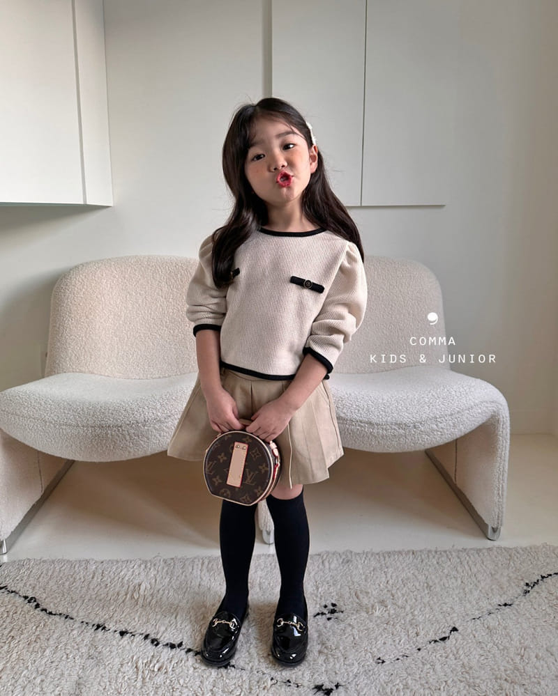 Comma - Korean Children Fashion - #childofig - Romantic Shirring Tee - 4