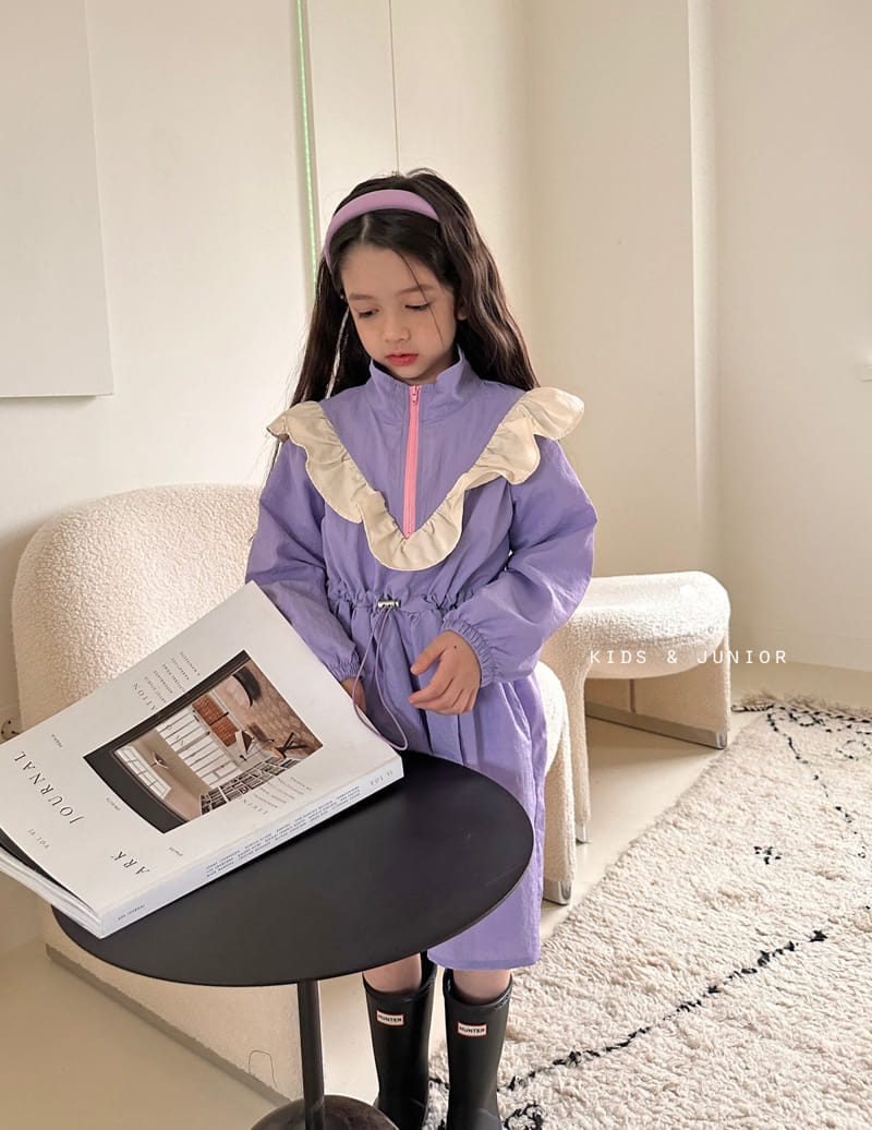 Comma - Korean Children Fashion - #designkidswear - V Frill One-piece - 3