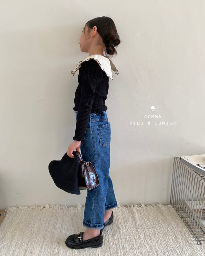 Comma - Korean Children Fashion - #discoveringself - Slit Jeans - 9