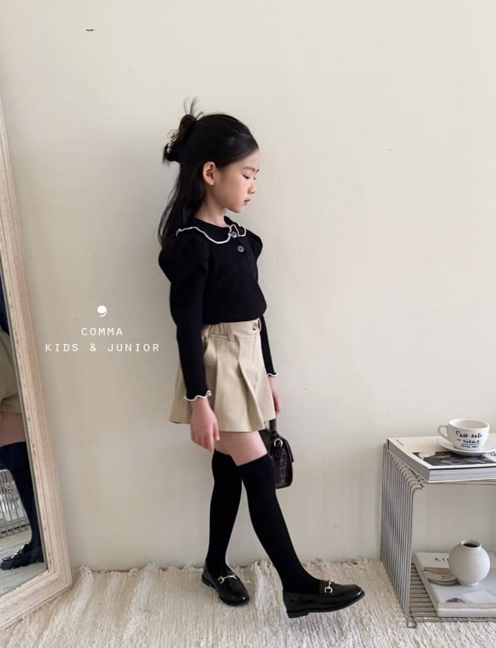 Comma - Korean Children Fashion - #discoveringself - Wrinkle Skirt Pants - 2