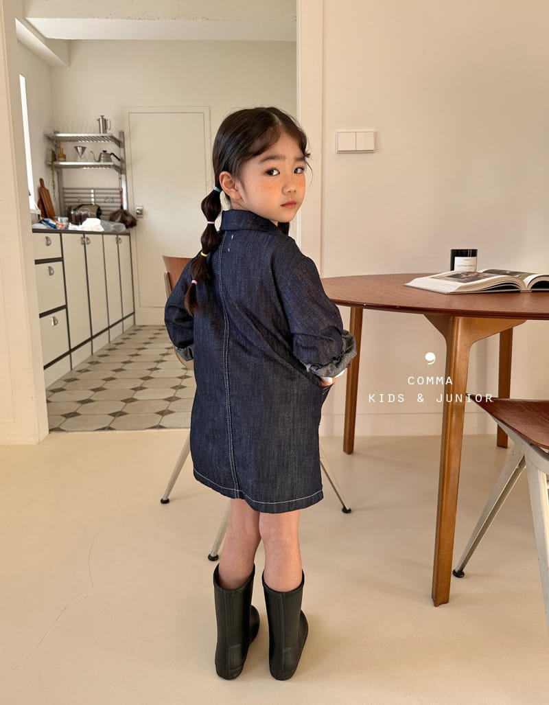 Comma - Korean Children Fashion - #fashionkids - Denim One-piece - 3