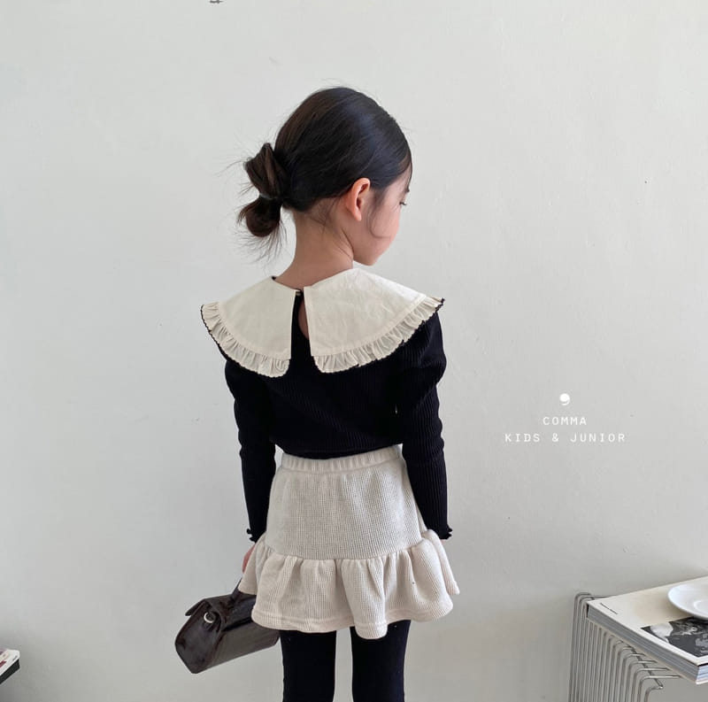 Comma - Korean Children Fashion - #fashionkids - Collar Puff Tee - 6