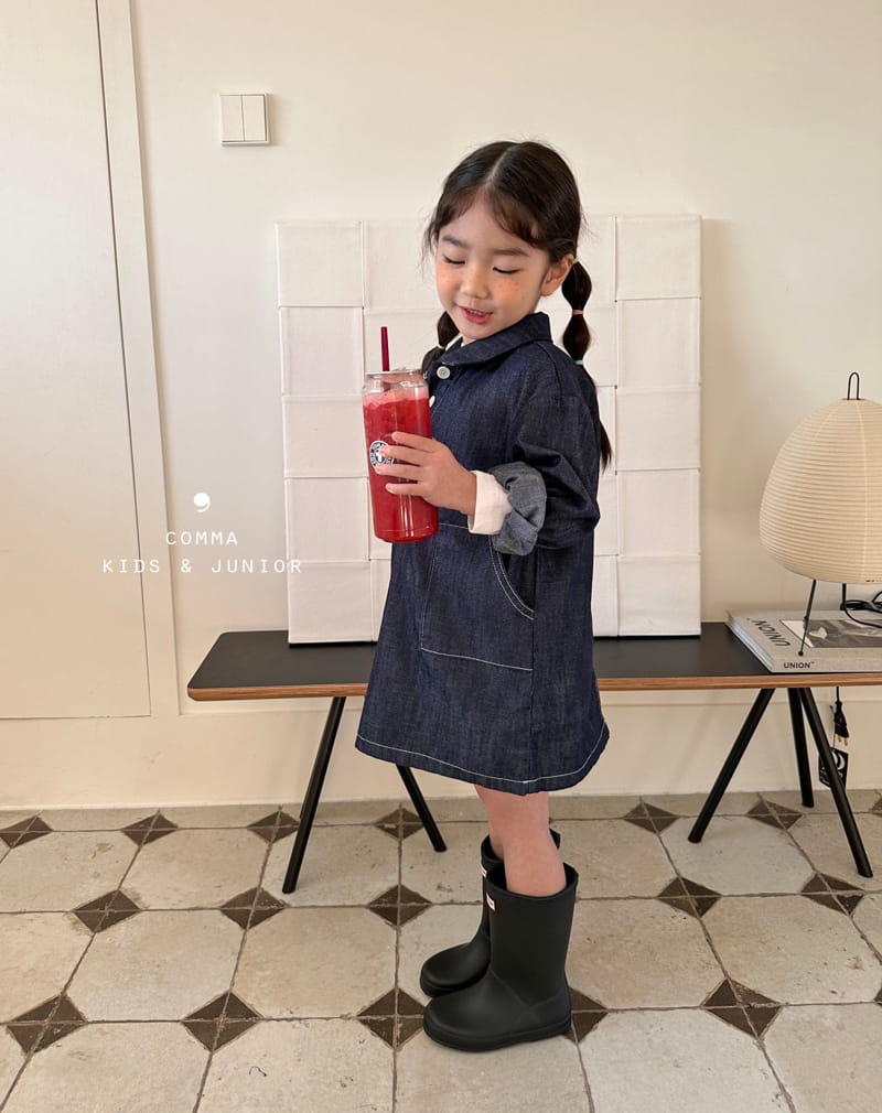 Comma - Korean Children Fashion - #fashionkids - Denim One-piece - 4