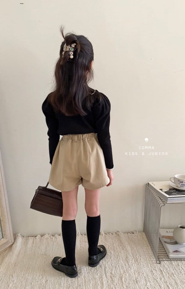 Comma - Korean Children Fashion - #kidsstore - Wrinkle Skirt Pants - 5