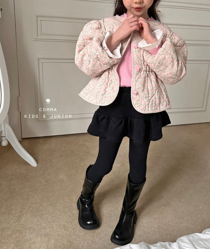 Comma - Korean Children Fashion - #kidsstore - Quilting Jacket Pink - 2