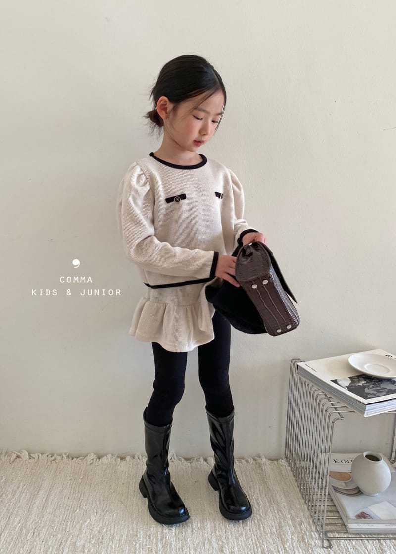Comma - Korean Children Fashion - #kidsstore - Romantic Shirring Tee - 9