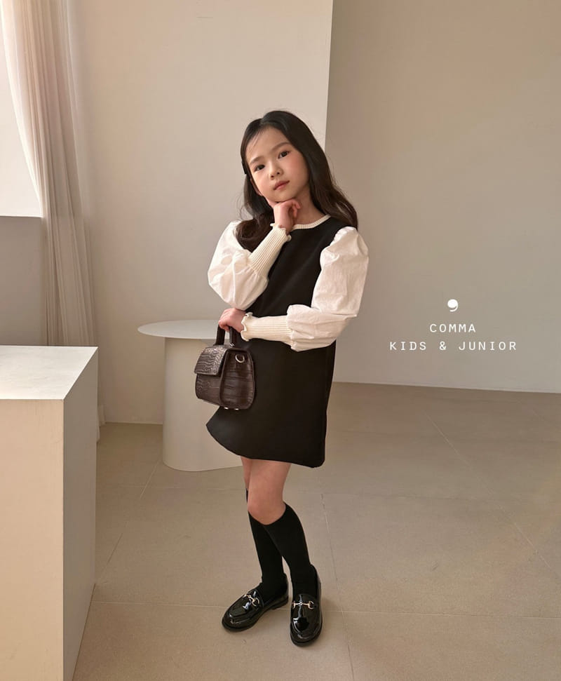 Comma - Korean Children Fashion - #kidzfashiontrend - Simple A One-piece - 2