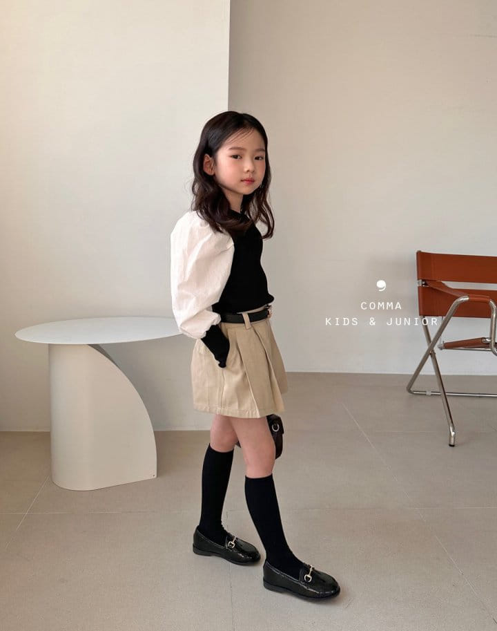 Comma - Korean Children Fashion - #kidzfashiontrend - Wrinkle Skirt Pants - 6