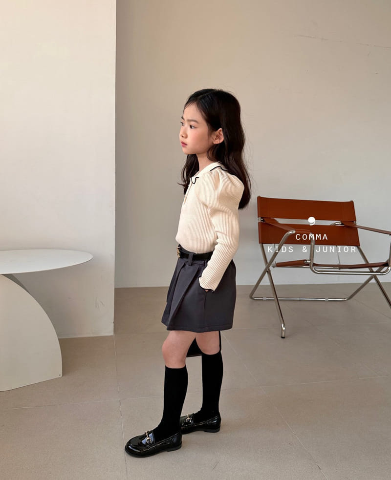 Comma - Korean Children Fashion - #littlefashionista - Collar Button Tee - 6