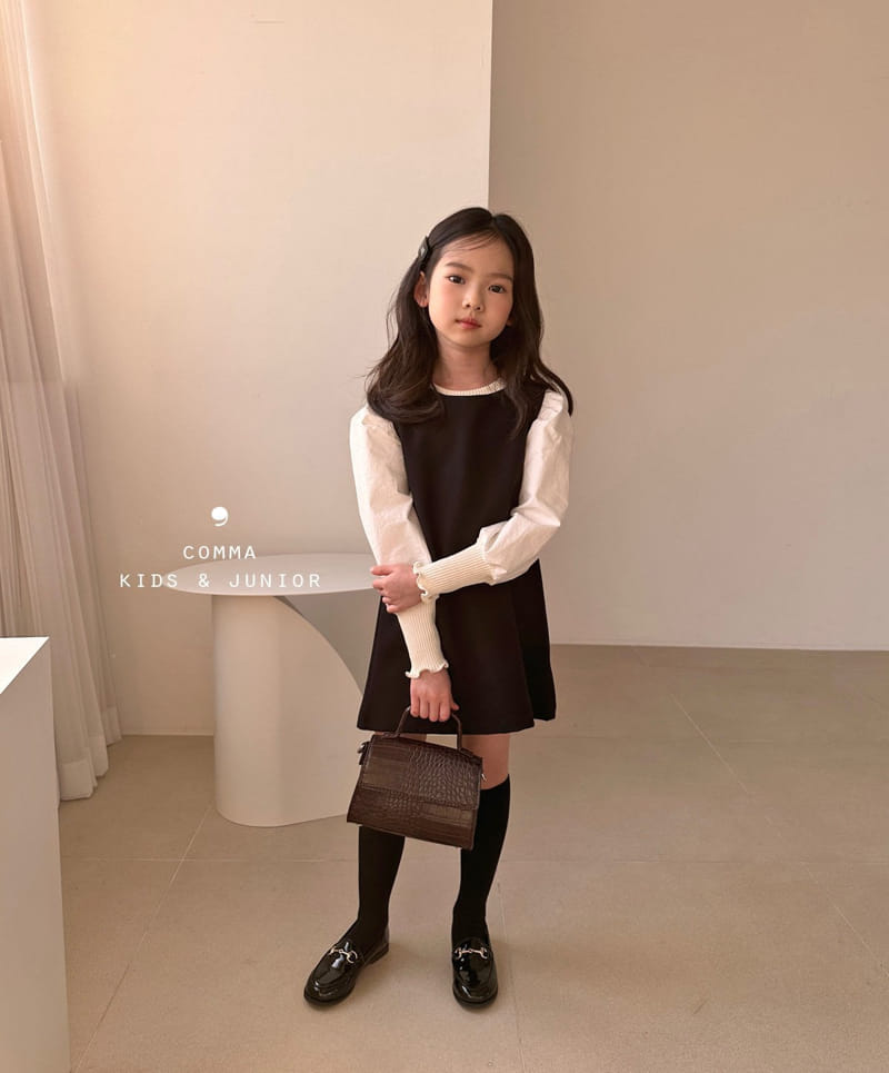 Comma - Korean Children Fashion - #Kfashion4kids - Simple A One-piece - 4