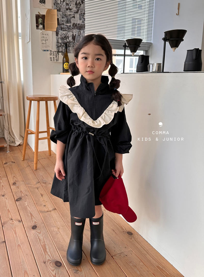 Comma - Korean Children Fashion - #littlefashionista - V Frill One-piece - 10